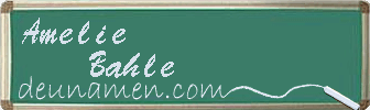 Amelie Bahle Visitenkarte